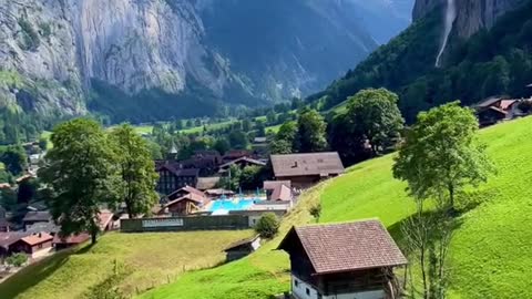 Lauterbrunnen Cable Car View 😍🇨🇭