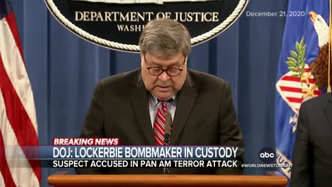 Suspect in Pan Am 103 bombing in US custody, 34 years later