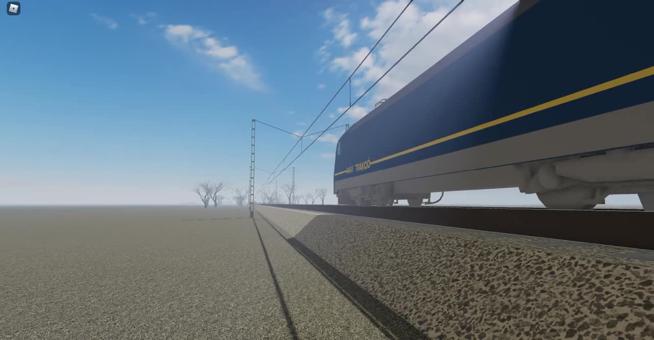 [ROBLOX] MÁV (Hungarian State Railways) TRAXX 480 departs.