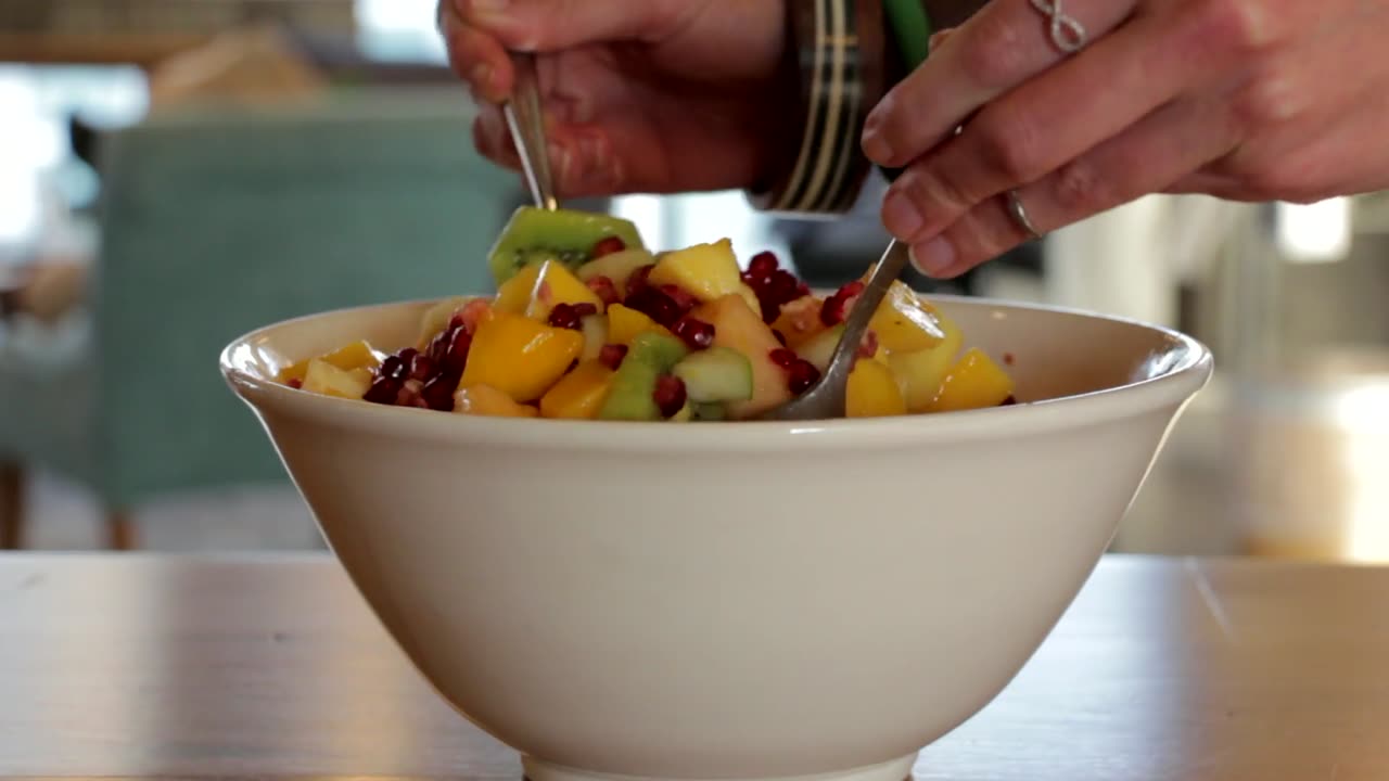 FRUIT SALAD • POMEGRANATE • APPLES • AND A LOT MORE