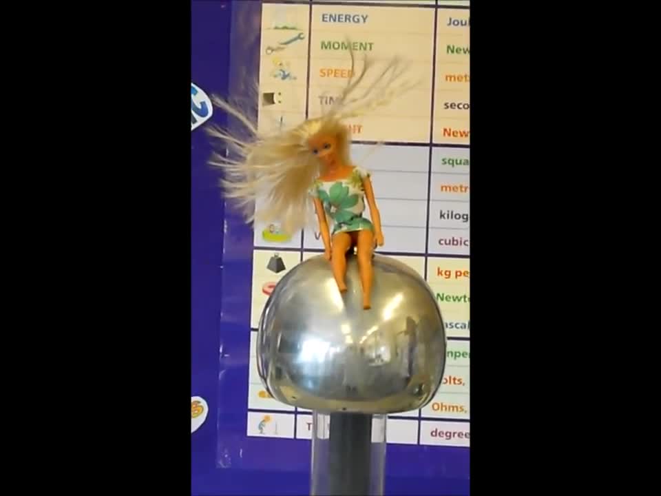 Barbie on the Van Der Graaff