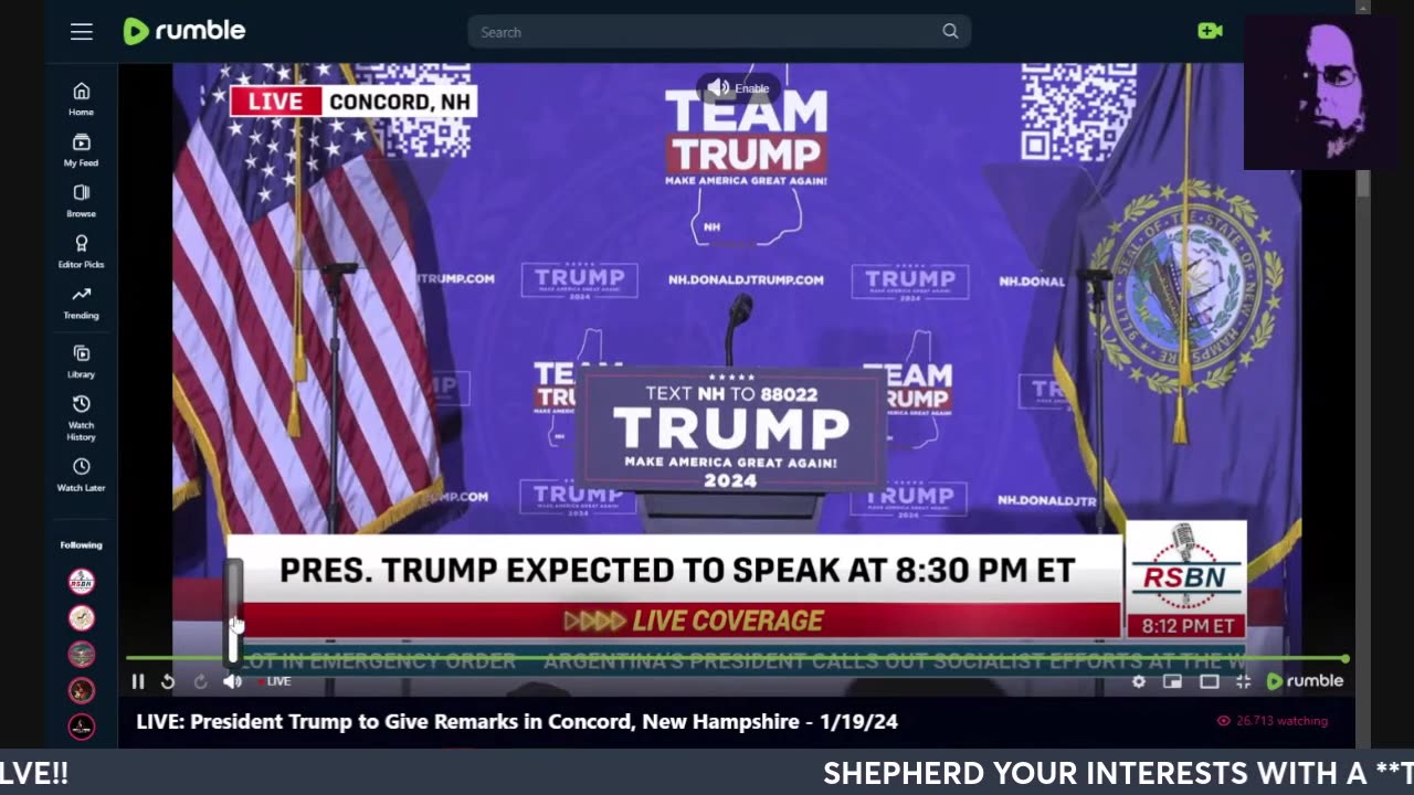 THUNDERDOME SPECIAL!! TRUMP SPEECH IN CONCORD NH! DUANIACS ASSEMBLE!!