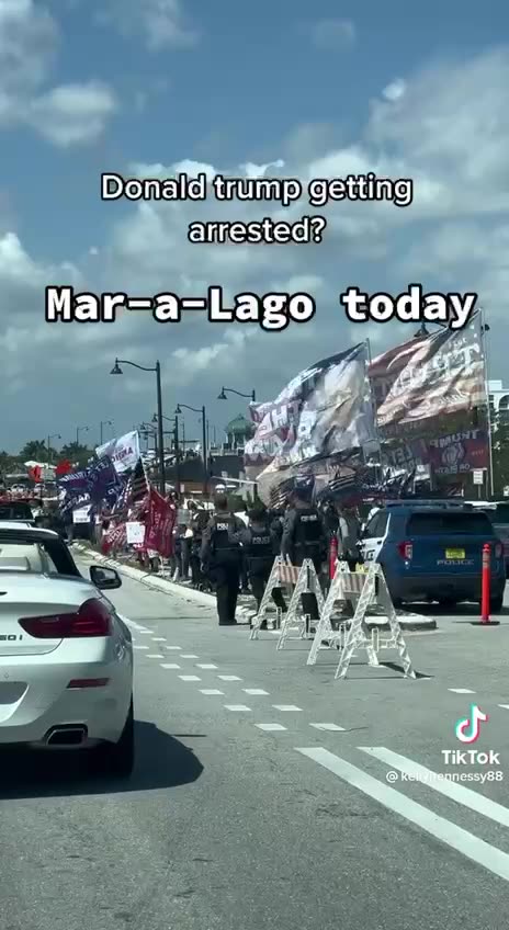 Trump supporters at Mar-a-Lago