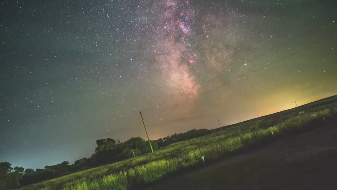 Earth's Rotation Visualized in a Timelapse of the Milky Way Galaxy - 4K