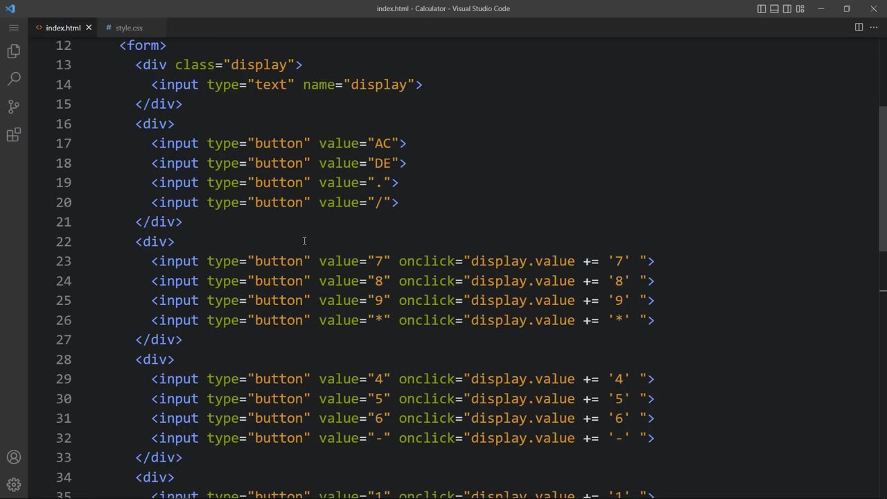 How To Make A Calculator Using HTML CSS And JavaScript