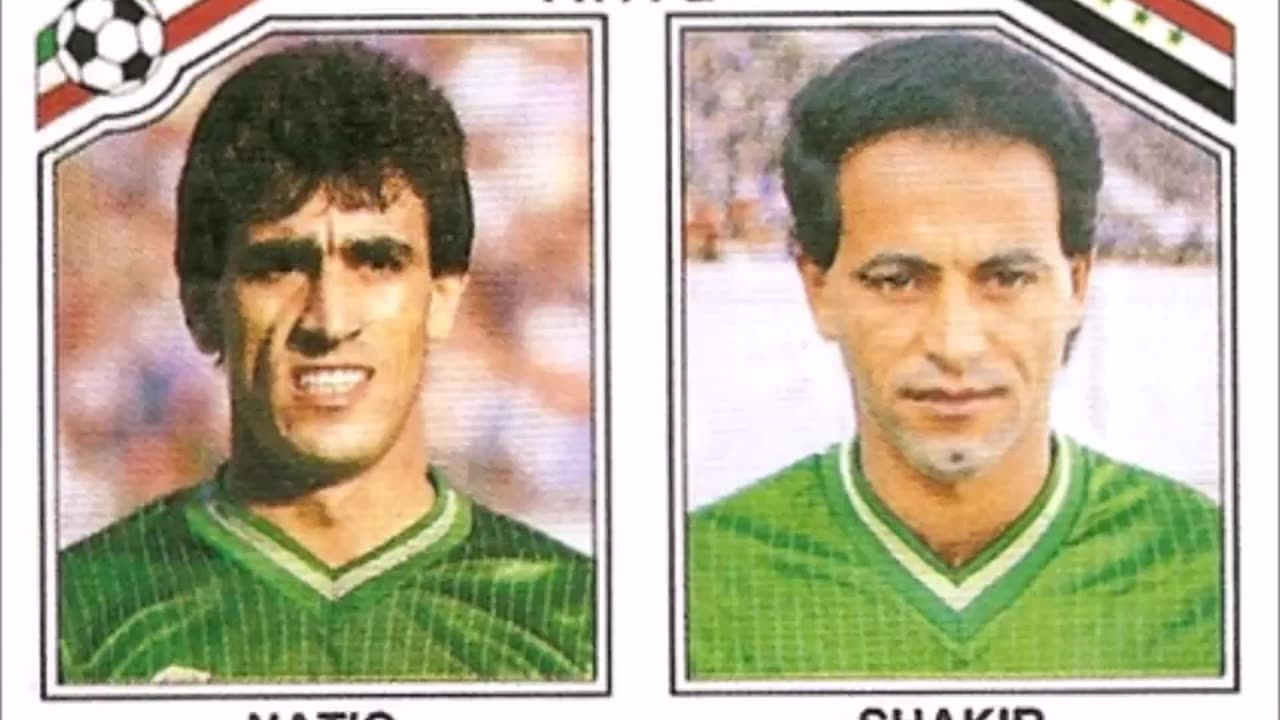 PANINI STICKERS IRAQ TEAM WORLD CUP 1986