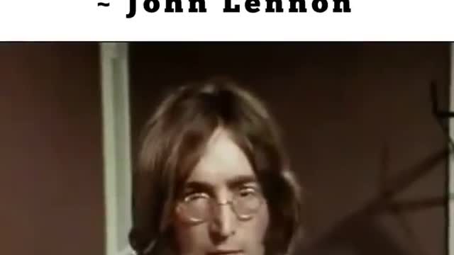 "OUR SOCIEY IS RUN BY INSANE PEOPLE" - John Lennon