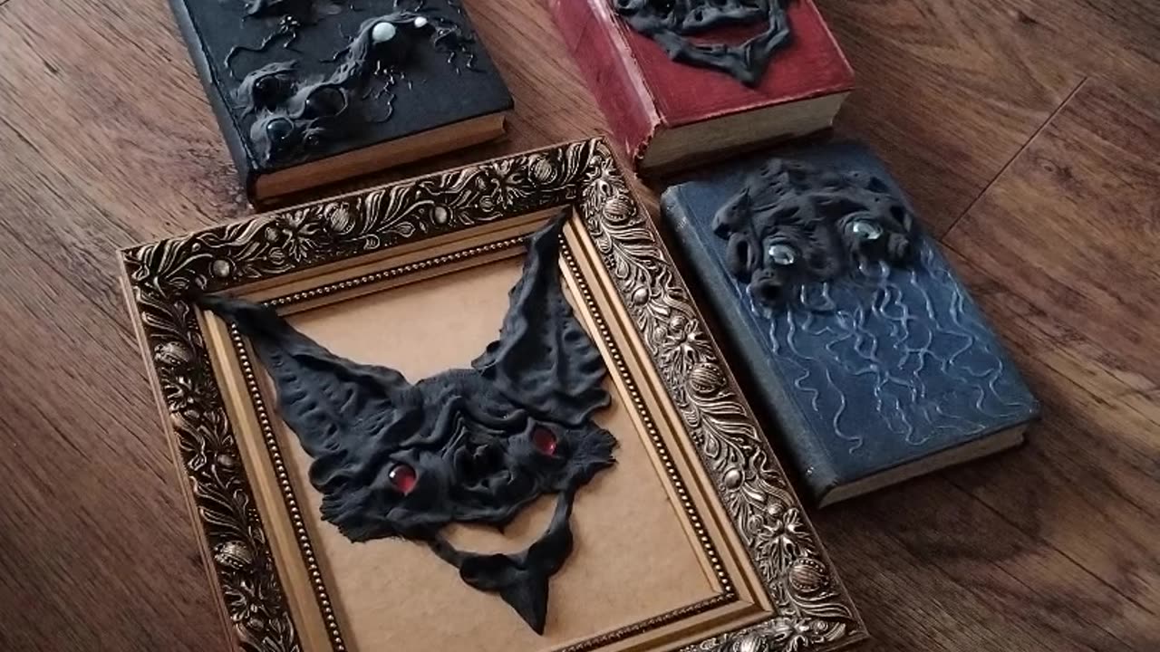 Gothic Foam Clay Sculpture Artworks in Progress