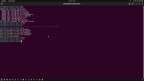 41_how to "ALWAYS go back to the home directory" using the "cd" command