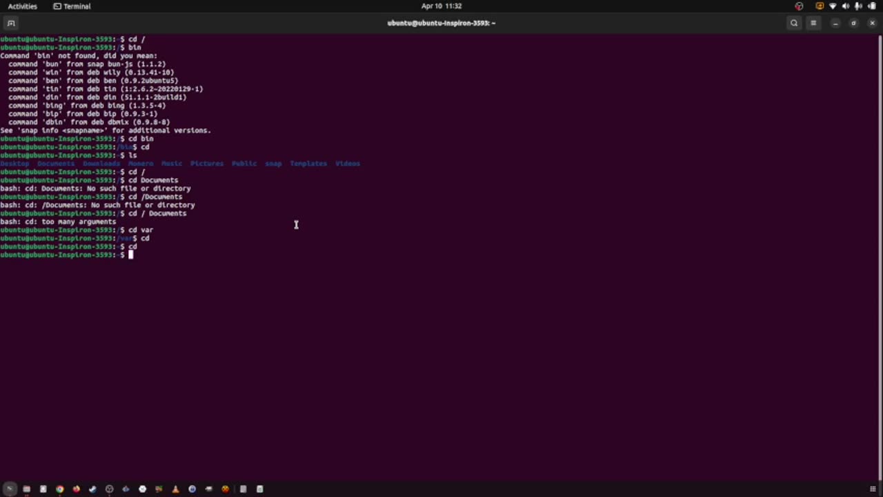41_how to "ALWAYS go back to the home directory" using the "cd" command