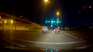 Texas highway in night