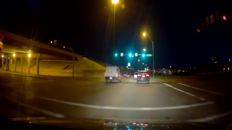 Texas highway in night