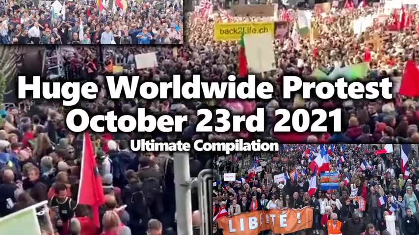 Worldwide Vaccine Mandate Protest Compilation Franc/Italy/Switzerland/Ireland