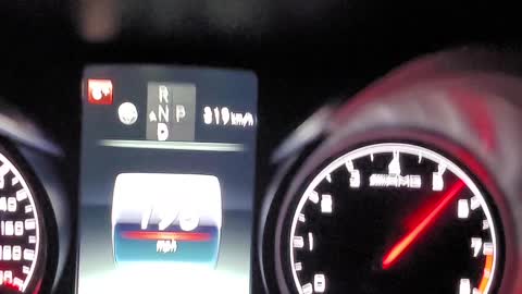 Mercedes C63 203mph England