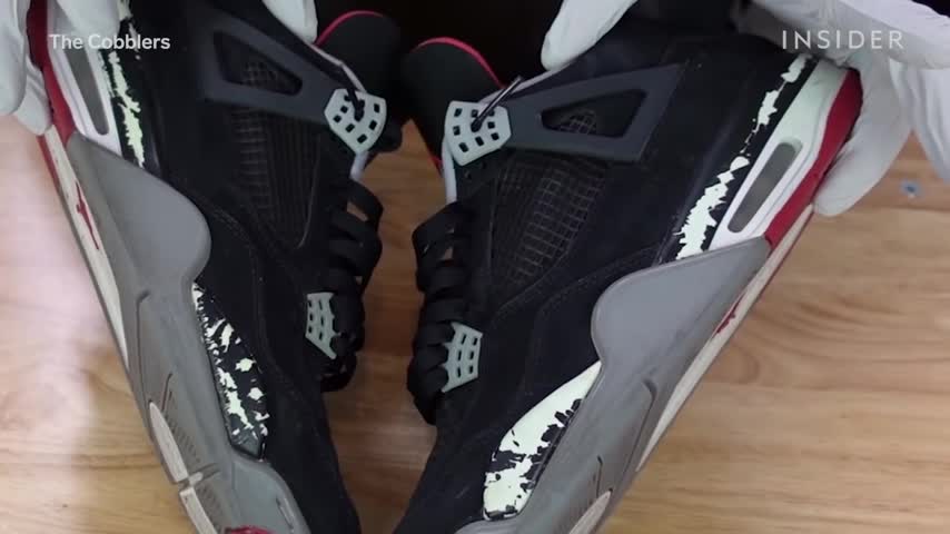 How Air Jordan Bred 4s Are Professionally Repainted Refurbished