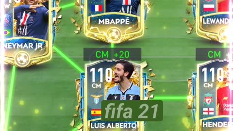 My team in fifa mobile 2021 #fifamobile #fifa