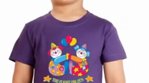 White Graphic Printed T Shirts Kids