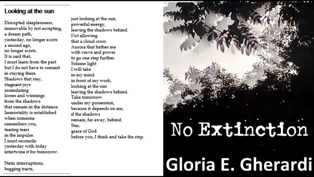 Looking at the Sun - No Extinction by Gloria E. Gherardi