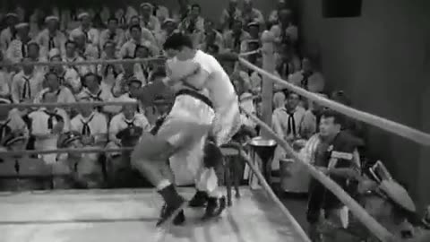 Boxing match with Jerry Lewis from the movie Sailor Beware!