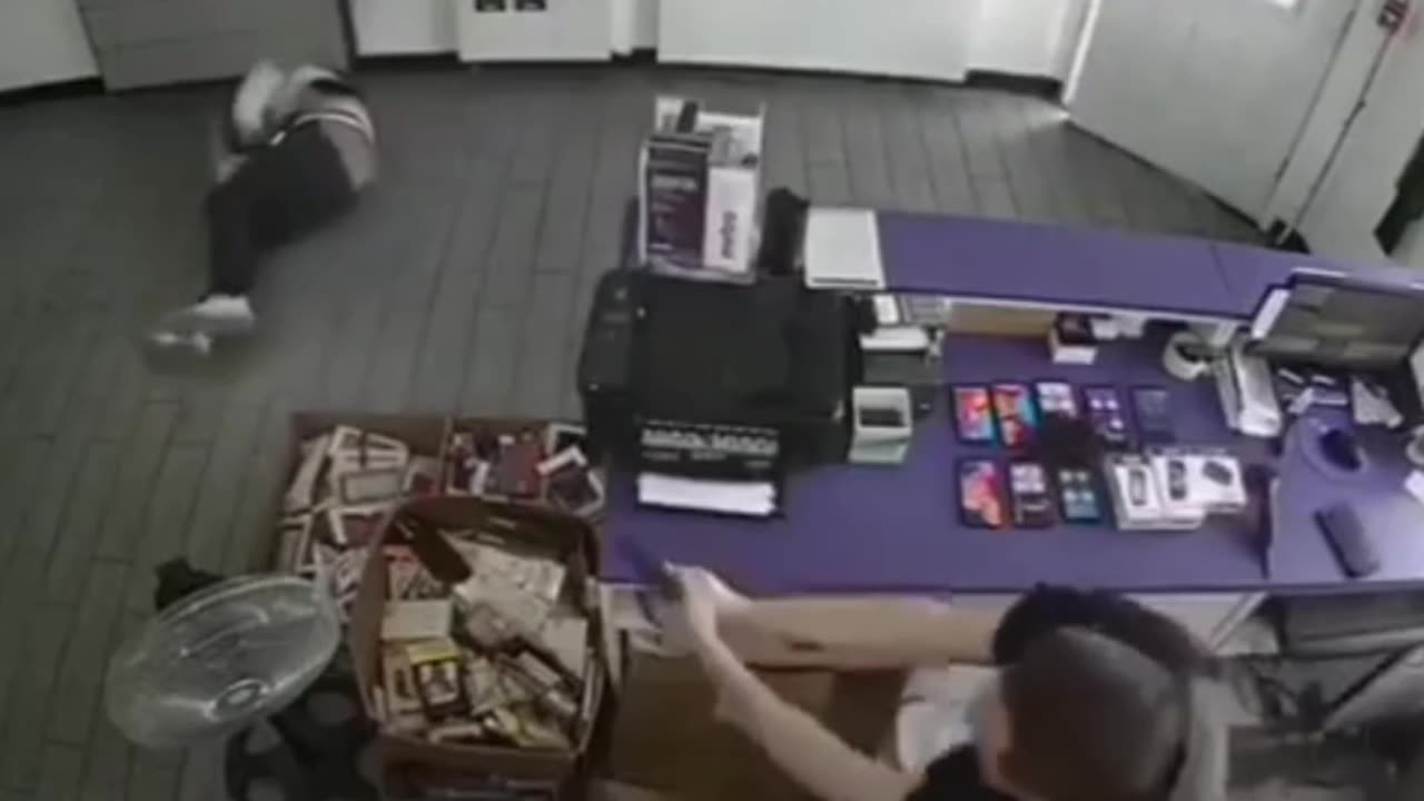 Another punk tries to rob an armed clerk and fails miserably