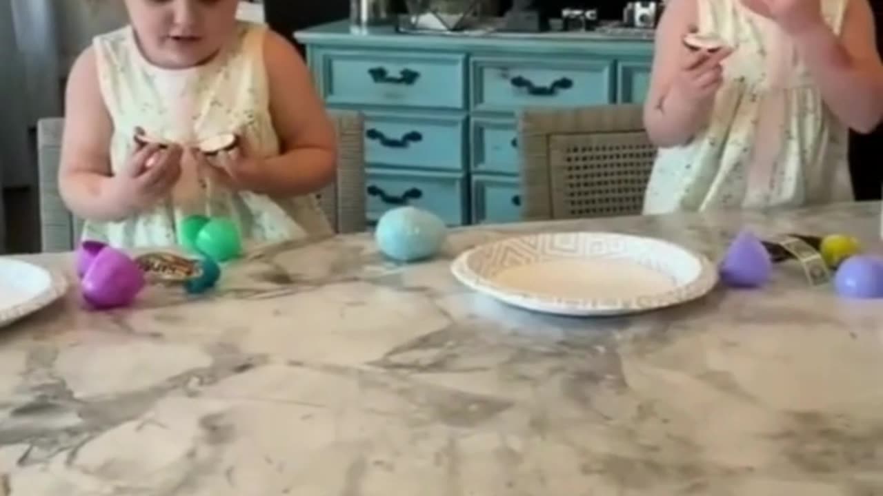 Mom plays a prank on her kids.