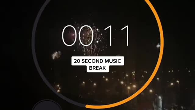 20 second music break