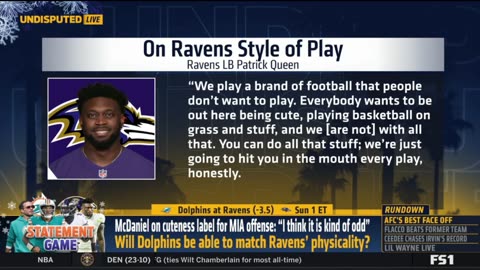 UNDISPUTED Ravens will “punch the Dolphins in the mouth” - Skip Bayless on Ravens vs Dolphins