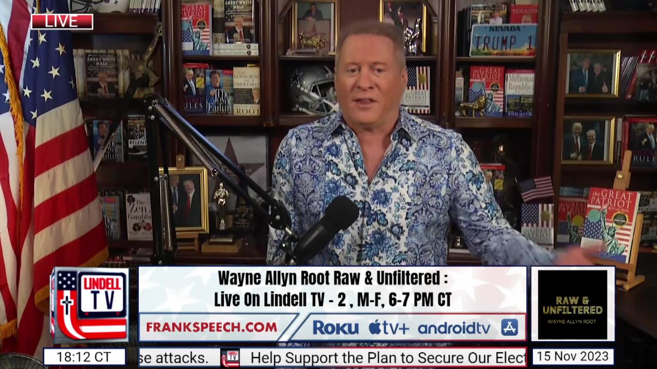 Wayne Allyn Root Raw & Unfiltered - November 15th, 2023