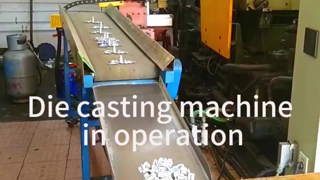 Die casting machine in operation-Oneok