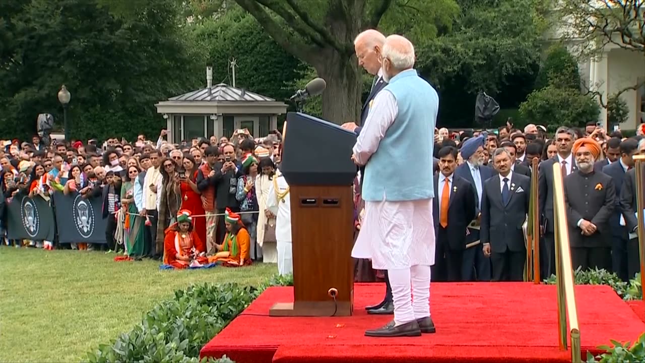 Ceremonial welcome for PM Modi at the White House