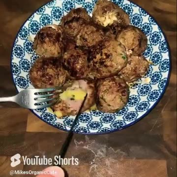 #Organic #Cheese #Stuffed #Meatballs #affordable #ketovore #meal