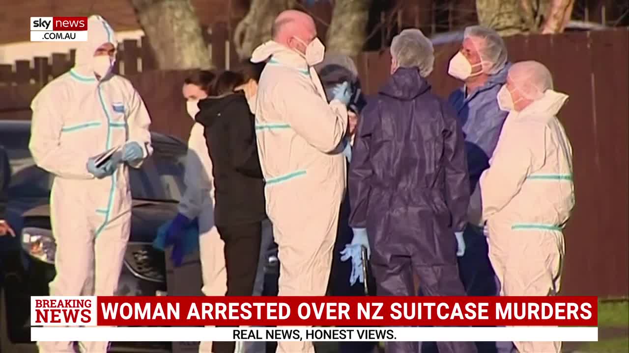 Woman arrested over New Zealand suitcase murders