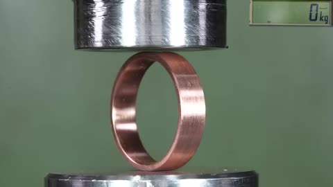 How Strong Is Tungsten Ring? Hydraulic Press Test!8