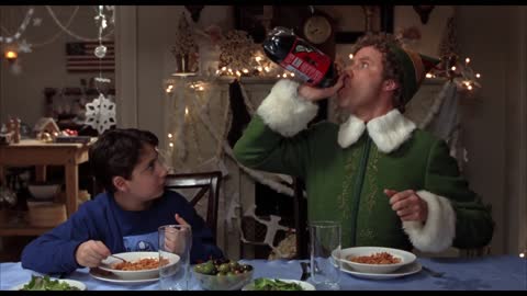 Elf (2003) - Buddy at Dinner Scene Movieclips