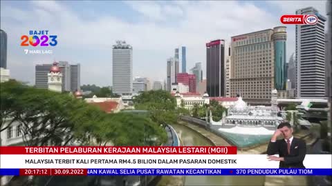 30 SEPT 2022 BERITA PERDANA - MALAYSIA TERBIT KALI PERTAMA RM4.5 BILION DALAM PASARAN DOMESTIK