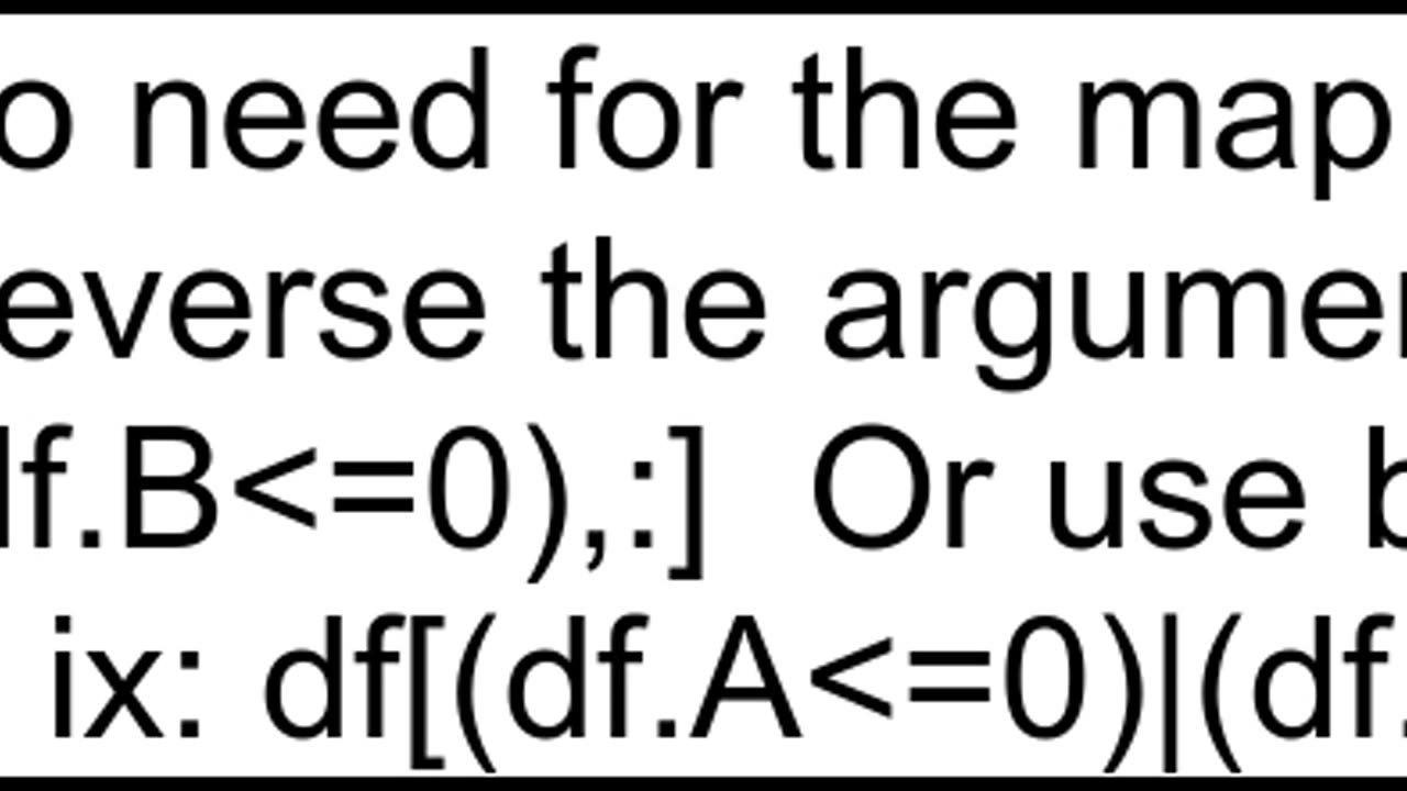 How do I create a quotnotquot filter in pandas