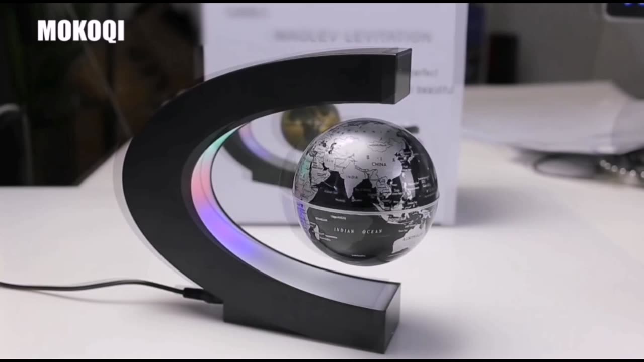 MOKOQI Magnetic Levitating Globe With LED | Link In Description