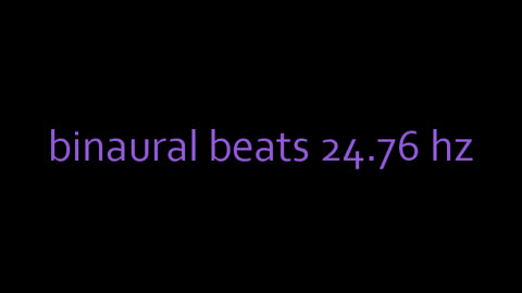 binaural beats 24.76 hz