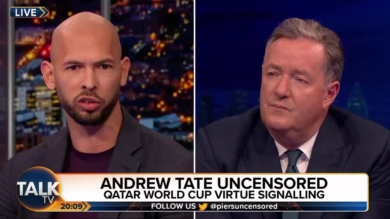 Andrew Tate tells Piers Morgan how awful England has gotten