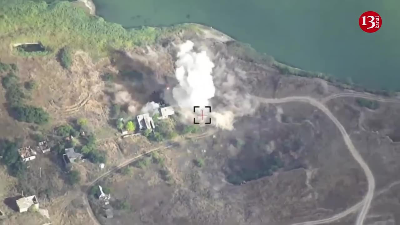Ukrainian attack on a Russian ammunition depot in Donetsk