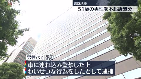 【51歳男性を不起訴処分】電車内で寝ていた女性を車に連れ込み監禁・わいせつ