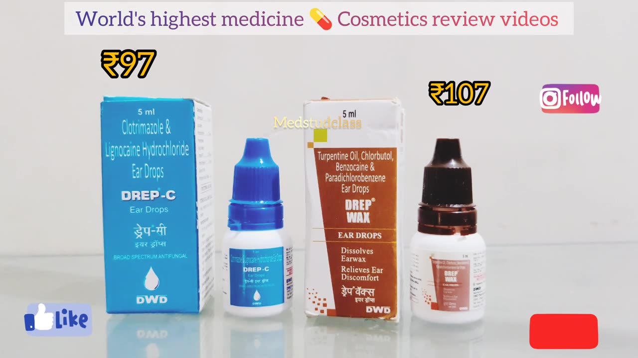Drep C vs Drep Wax ear drops which one to use and detail information