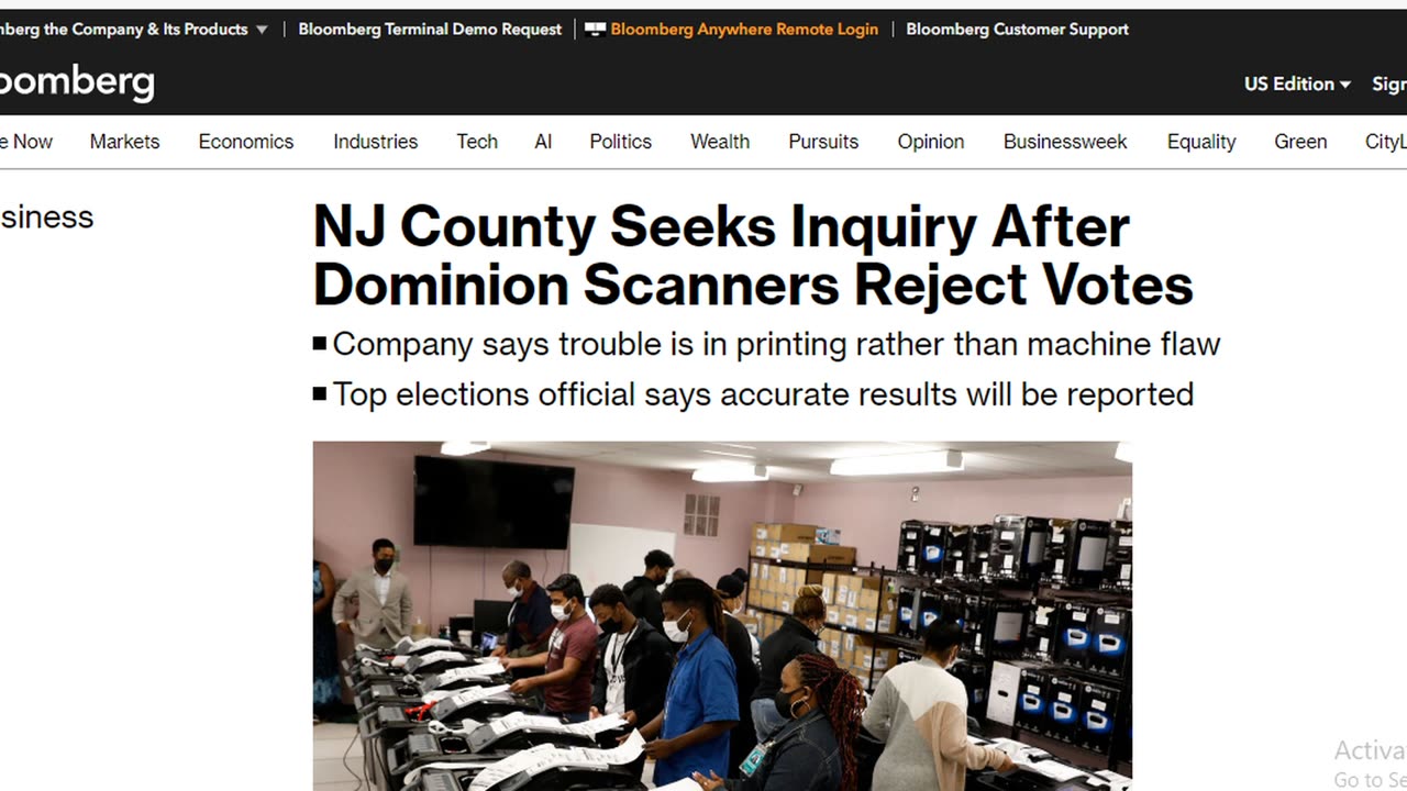 All Tabulators Failed in Mercer Co. New Jersey 2022 Midterm Elections