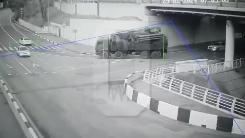 Expensive Russian SAM Flips on a Highway in Sochi