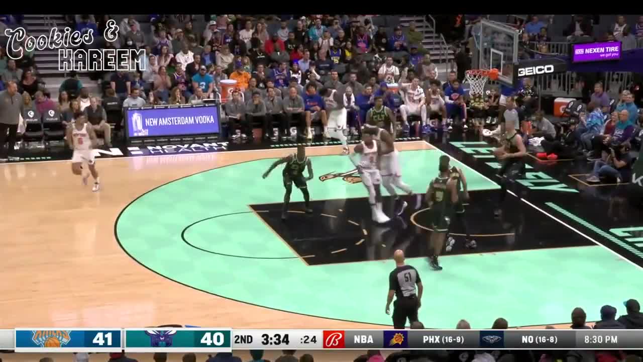 RJ Barrett Highlights Hornets vs. Knicks 9th Dec 2022