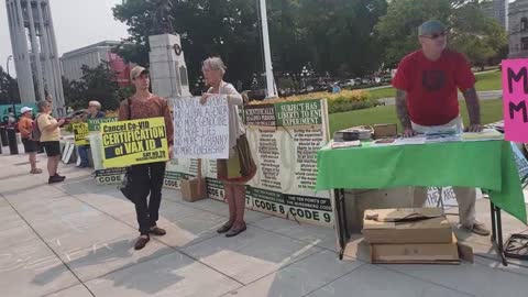 No Vax Passport! Freedom fighters, Victoria BC August 14 2021