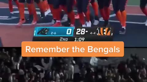 A+ celebration by the Bengals in tribute to Remember the Titans 🎬