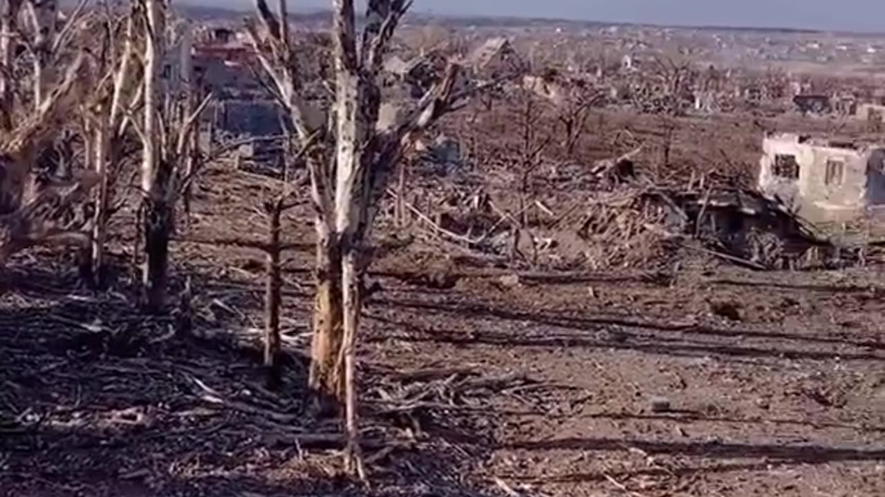 Marinka in Ukraine The city that no longer exists, being destroyed by the Russian Army