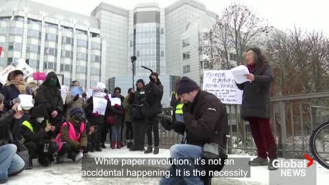 Protesters gather in Sydney, Berlin in support of Chinese COVID demonstrations