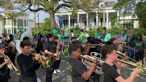 Marching in New Orleans Parade